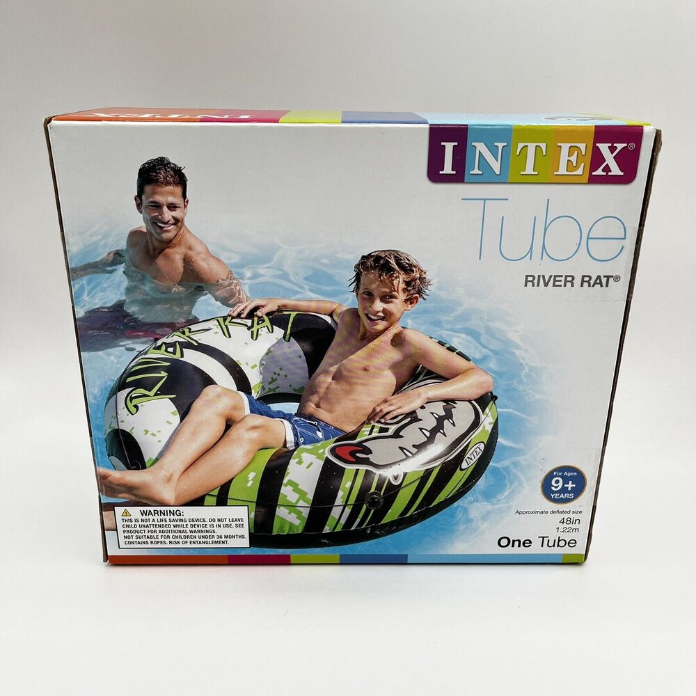 Intex River Rat 48 inch inflatable tube raft For Lake Pool Or River New In box